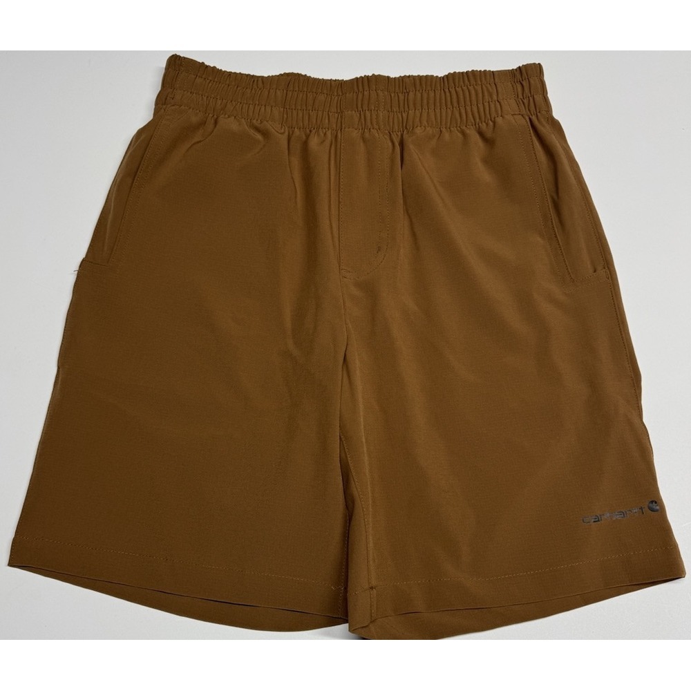 CARHARTT BOYS M RUGGED‎ FLEX RIPSTOP WORK SHORTS Carhartt Brown